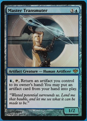 Master Transmuter FOIL Conflux NM Artifact Blue Rare CARD (507989) ABUGames - Image 1 of 2