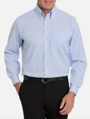 Kirkland Signature Men’s Traditional Fit Dress Shirt, Blue, 16.5, 36/37 - Image 1 of 4
