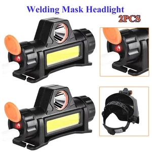 Faro de atenuación automática para casco de soldadura carga USB luz de doble propósito - Imagen 1 de 16