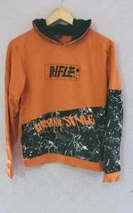 Felpa con cappuccio da ragazzo 16 Y rifle in cotone multicolore - Picture 1 of 5