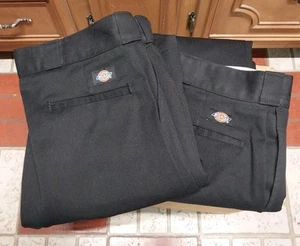 2-teiliges Set Herren 38x32 Dickies Arbeitshosen schwarz Paket 2 Paar " - Bild 1 von 10