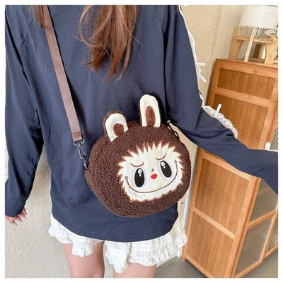 Labubu The Monster Plush Figure Shoulder Crossbody Tote Bag 25x23cm - Image 1 of 4