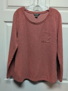 Natural  Reflections  Women's  Top. Size  XL  Salmon  Long Sleeve  - Picture 1 of 7