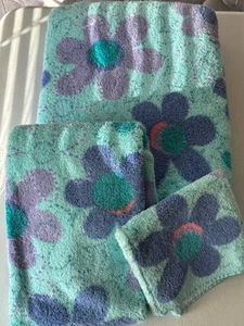 Vintage TerriSol 3 piece set Bath Towel Hand Towel & Washcloth made in Brazil - Picture 1 of 4