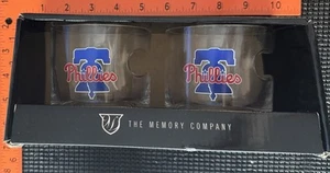 Philadelphia Phillies Whiskey Rocks Glasses + Cigar Holder 2-Pack 10 Oz MLB NEW - Bild 1 von 7