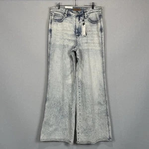 Judy Blue Jeans 15/32 Retro Wide Leg High Waist Bauchkontrolle Stretch helle Waschung - Bild 1 von 12