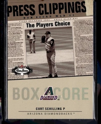 Recortes de prensa Fleer Box Score 2003 #20 Curt Schilling Foto 1 de 2