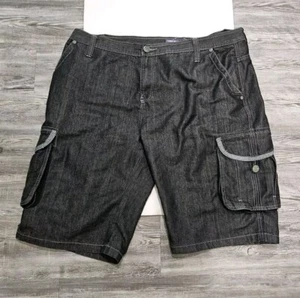 Southpole Baggy Darkwash Cargo Multi Pocket Baggy Shorts Y2k Size 46 Big & Tall - Picture 1 of 5