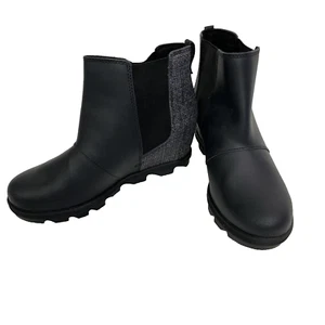 SOREL Joan of artic wedge ll NUEVO SIN ETIQUETAS Negro Gris Botines Mujer’s Talla 5 - Imagen 1 de 14