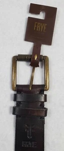 Frye Men's Size 32 Genuine Leather Belt Brown Camo Camouflage Print Brand New - Picture 1 of 8