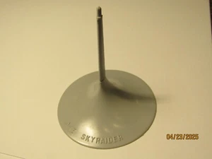 Vintage A-1E Skyraider Plastic Cereal Promo Airplane Stand ONLY Gray 1950s - Picture 1 of 4