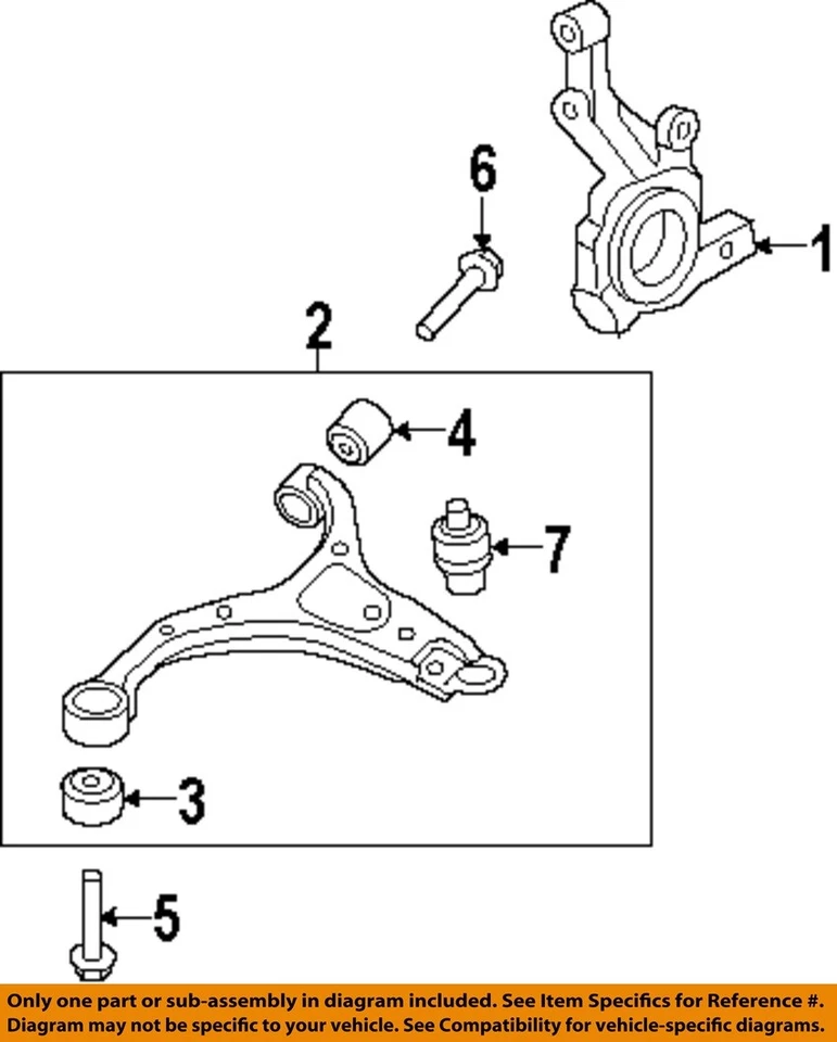 HYUNDAI OEM 07-25 Elantra GT-Upper Cntrl Arm Outer Bolt 626172B000 - Image 1 of 1