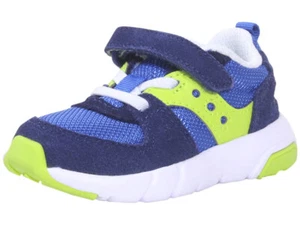 Saucony Toddler Boy's Jazz-Lite-2.0 Sneakers Hook-&-Loop Shoes Blue/Green - Picture 1 of 24