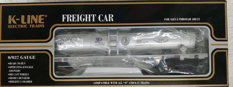 K-Line Delaware State Quarter Tank Car K632-7421 C9