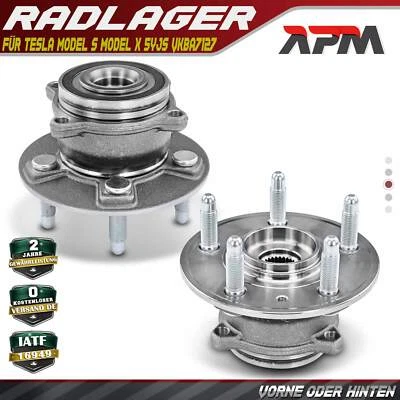 2 uds cubo de rueda juego de cojinete de rueda delantero pedido trasero para Tesla Model S Model X 5YJS a partir de 12 - Imagen 1 de 4