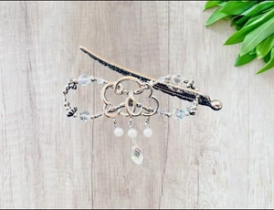 Lilla Rose Flexi - Clip 3243 Rainy Retired Barrette Nickel Plated - Bild 1 von 1