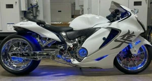 VooDoo 4 Into 1 Hayabusa 2022-2025 Gen 3 Wide Swingarm Stainless/Polish Muffler - Picture 1 of 5