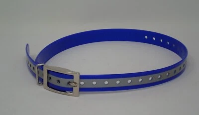 OMNIPET REPLACEMENT 3/4" STRAP FOR TRACKING COLLARS BLUE REFLECT 28 INCH