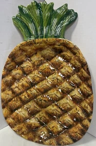 Pier 1 Imports Serving Tray Pineapple Shape No Box - Picture 1 of 11