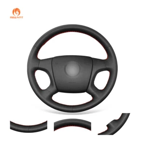 MEWANT Black Artificial Leather Steering Wheel Cover for Old Skoda Octavia Fabia - Imagen 1 de 9