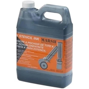Tinta de plantilla MARSH K negra 3785 ml - impermeable permanente secado rápido - Imagen 1 de 1