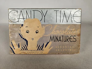 Vintage Candy Time Chocolates Miniatures • Fruit Confections Company • Box Only - Picture 1 of 7