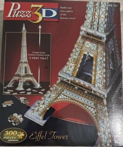 Puzz3D The Eiffel Tower 300 Pieces 3D Puzzle Hasbro Replica 2 Over 2 Ft Tall - Picture 1 of 1