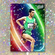 Hicham El Guerrouj Holographic Speed Of Light Sketch Card Limited 1/5 Dr. Dunk