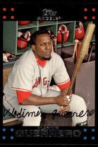 2007 TOPPS VLADIMIR GUERRERO LOS ANGELES ANGELS #300