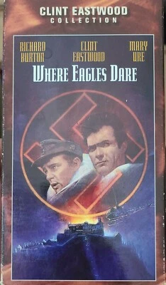 Where Eagles Dare (VHS) Clint Eastwood [PG] 1968 Action Adventure Movie Foto 1 de 3