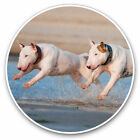 2 x Vinyl Aufkleber 10 cm - English Bull Terrier Hunde cooles Geschenk #3255