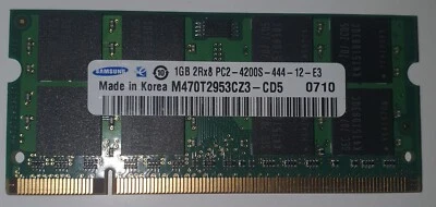 Samsung M470T2953CZ3 1GB 2Rx8 PC2-4200S-444-12-E3 Memory Laptop Qty 16 - Image 1 of 2