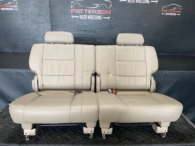 2003 TOYOTA SEQUOIA 3ª FILA TRASEIRA TRASEIRA ESQUERDA E DIREITA ASSENTO ACABAMENTO EM COURO DE CARVALHO LA41 - Imagem 1 de 4