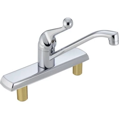 Delta Faucet 120LF Classic, Single Handle Kitchen Faucet, Chrome,8.00 x 10.50 x - Image 1 of 2