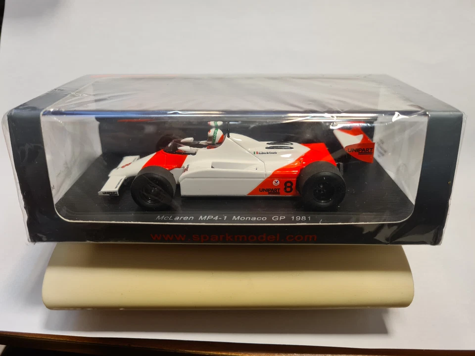 McLaren MP4-1 GP Monaco 1981 de Cesaris  1/43 S4301 Sparkmodel - Immagine 1 di 1