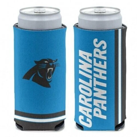 Carolina Panthers NFL Slim Can Cooler Cover