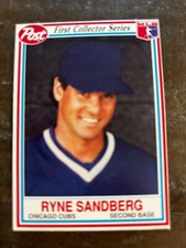 1990 Post First Collector Series Baseball Card #9 Ryne Sandberg (F6)