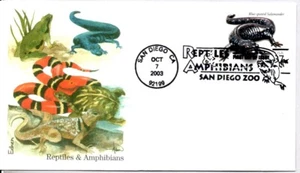 #3815 BLUE SPOTTED SALAMANDER REPTILES & AMPHIBIANS, EDKEN ARTWORK FDC - Picture 1 of 1