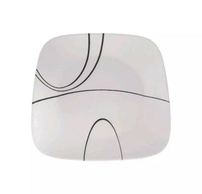 Corelle Vitrelle Simple Lines Square Dinner Plate 10.5 Inches - Image 1 of 4