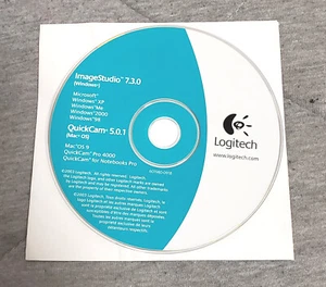 Vintage Logitech software CD-ROM - QuickCam 5.01 - ImageStudio 7.3.0 - Pro 4000 - Picture 1 of 1