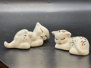 Mid century, ceramic, white cat, salt/ pepper shakers, USA - Picture 1 of 8