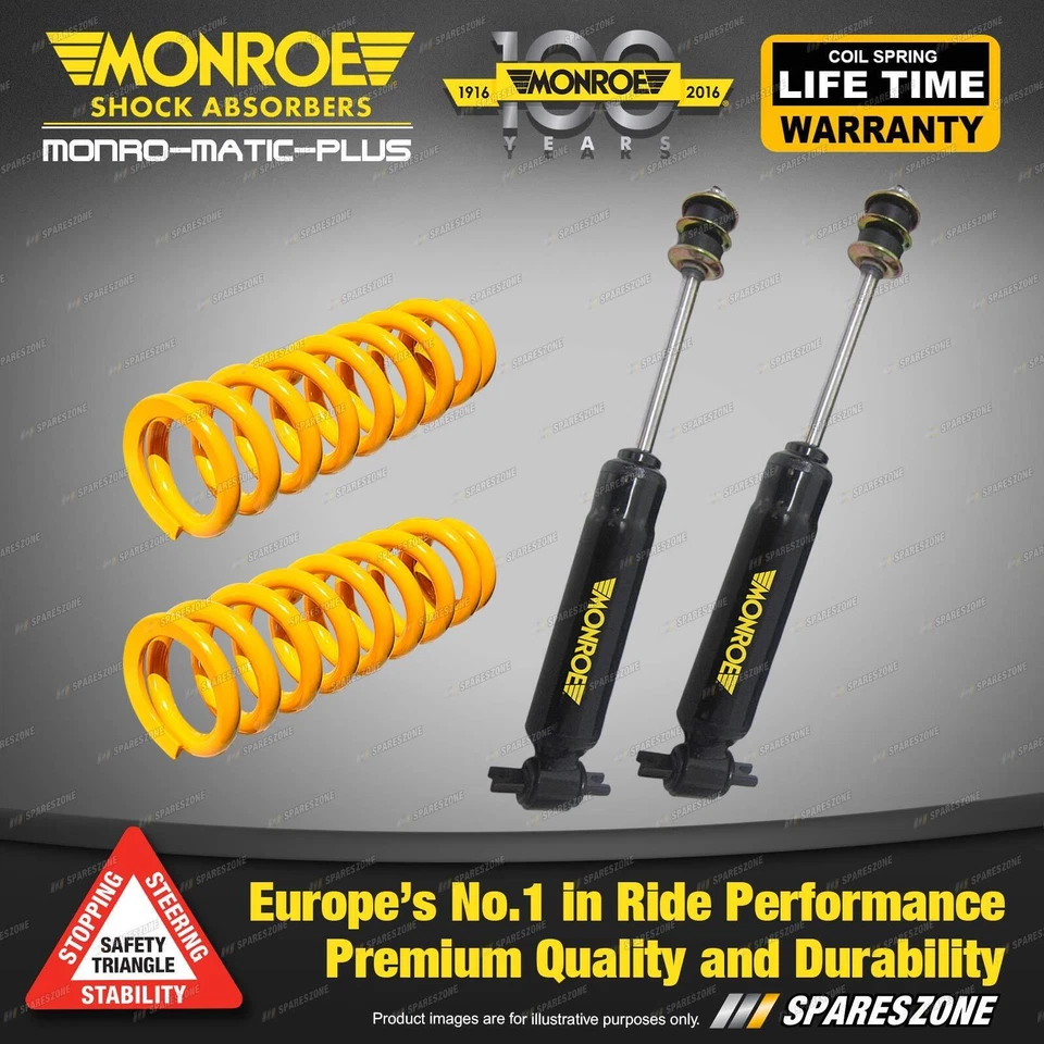 Front STD Monroe Shock Absorbers King Springs for HOLDEN TORANA LH UC Sdn Hatch - image 1 of 3