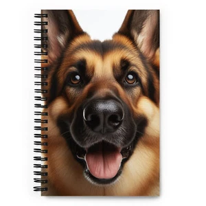 Spiral notebook Journal German Shepherd Dog 140 Dotted Pages 5.5"x 8.5" - Picture 1 of 8