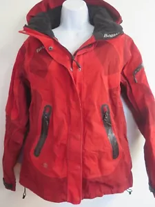Bergans Of Norway Dermizax Waterproof Hooded Jacket Coat L UK 14 Euro 42 Red - Picture 1 of 12