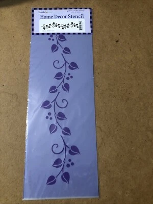 Home Decor Stencil Ease HD-044 Berry VineSwag New & Sealed With Instructions - Image 1 of 4