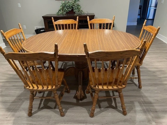 Juego de mesa de comedor cocina 6 con sillas Foto 1 de 4