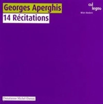 Georges Aperghis: 14 R‚citations - Bild 1 von 2