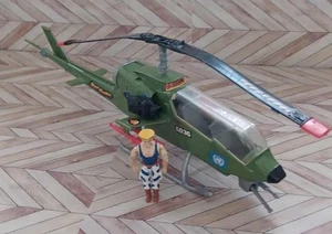 Vintage 1994 Street Fighter Heli Fighter Guile G.I. Joe RARE Hasbro ARAH - Picture 1 of 11