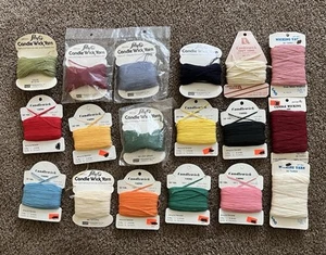 Vintage Candlewicking Embroidery Thread Lot of 18 Cotton Wicking Yarn - Picture 1 of 19