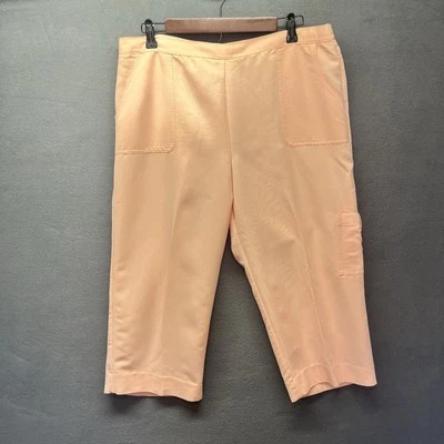Pantalones Capri Alfred Dunner Melocotón Carga Bolsillo Grandmacore 0725 Reciclado Foto 1 de 4